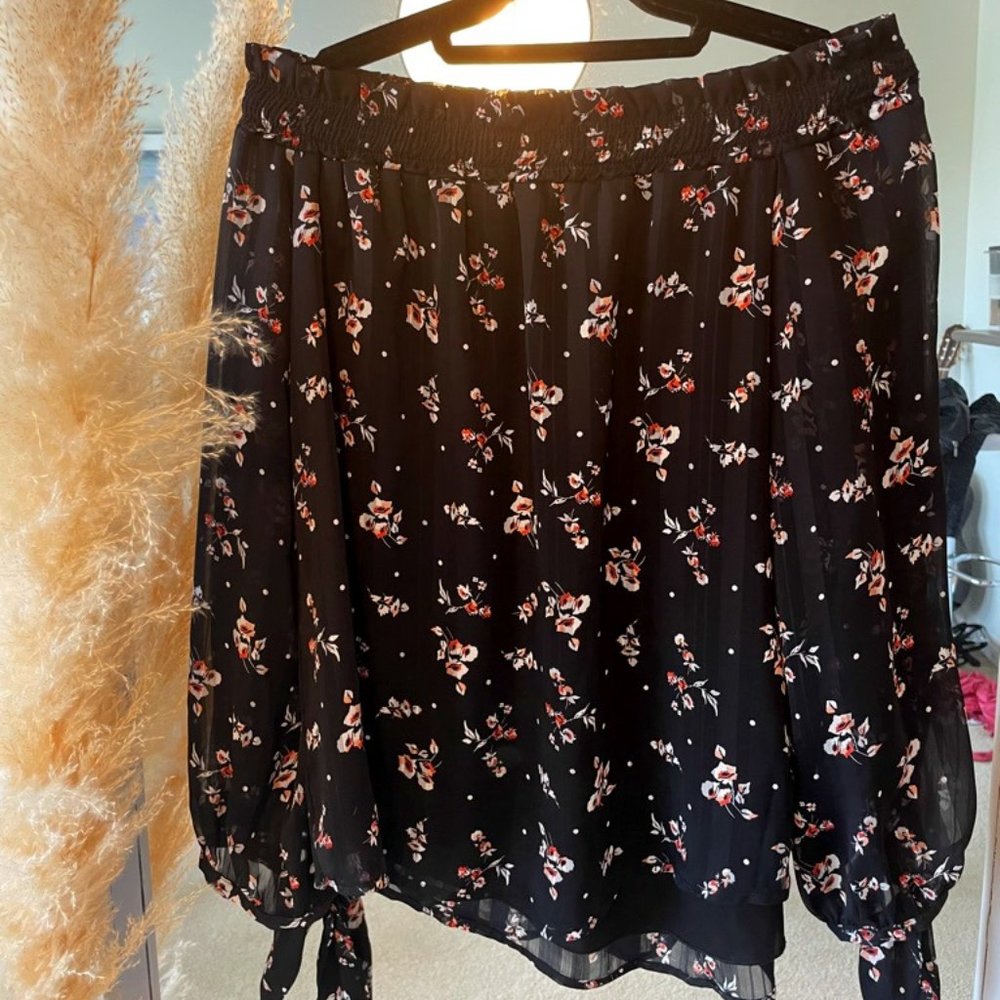 Off-the-shoulder blouse
